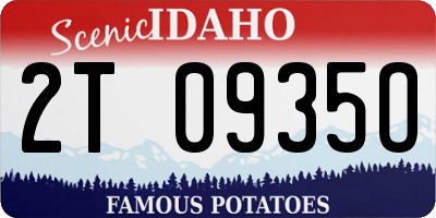 ID license plate 2T0935O