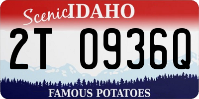 ID license plate 2T0936Q