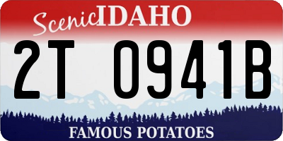 ID license plate 2T0941B