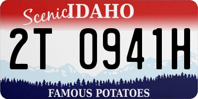 ID license plate 2T0941H