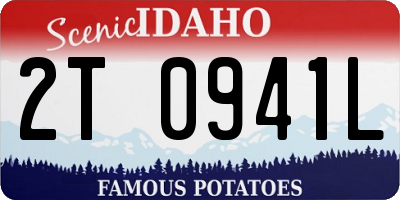 ID license plate 2T0941L