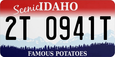 ID license plate 2T0941T