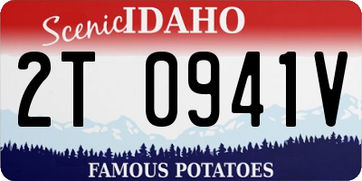 ID license plate 2T0941V