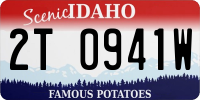 ID license plate 2T0941W