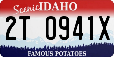 ID license plate 2T0941X