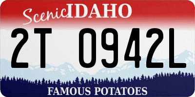 ID license plate 2T0942L