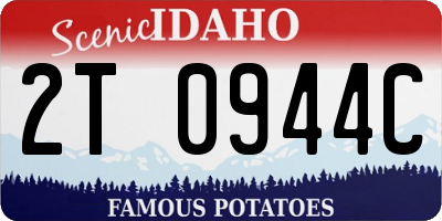 ID license plate 2T0944C