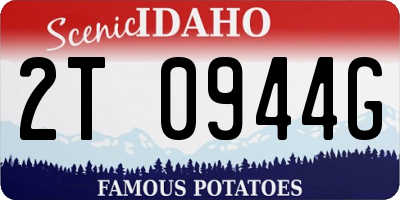 ID license plate 2T0944G