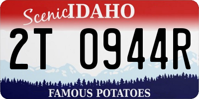 ID license plate 2T0944R