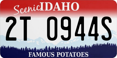 ID license plate 2T0944S