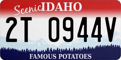 ID license plate 2T0944V