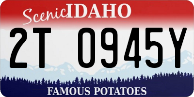ID license plate 2T0945Y