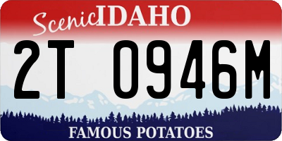 ID license plate 2T0946M