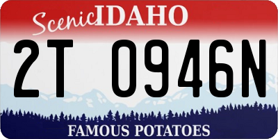 ID license plate 2T0946N