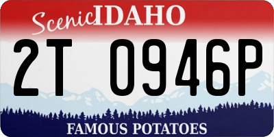 ID license plate 2T0946P