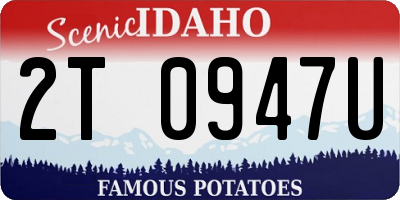 ID license plate 2T0947U
