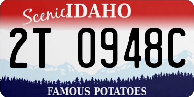 ID license plate 2T0948C