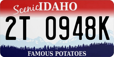 ID license plate 2T0948K