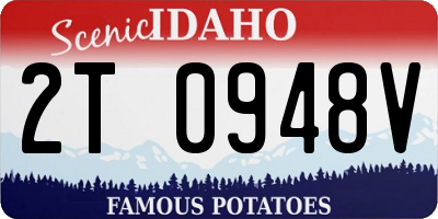 ID license plate 2T0948V