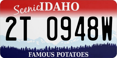 ID license plate 2T0948W