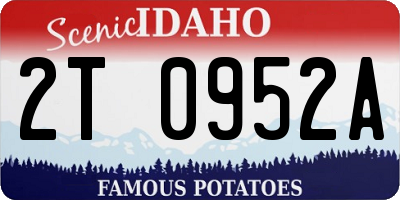 ID license plate 2T0952A