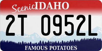 ID license plate 2T0952L