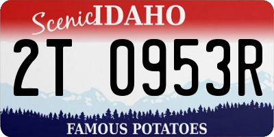 ID license plate 2T0953R