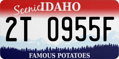 ID license plate 2T0955F