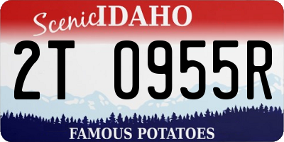 ID license plate 2T0955R