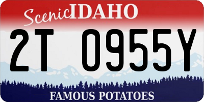 ID license plate 2T0955Y