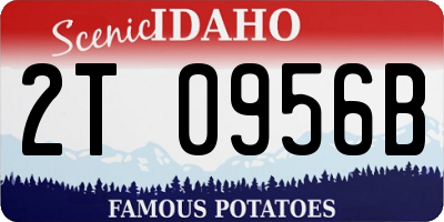 ID license plate 2T0956B