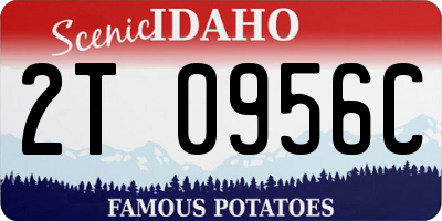 ID license plate 2T0956C