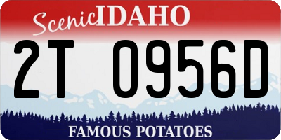 ID license plate 2T0956D