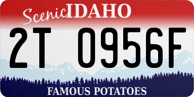 ID license plate 2T0956F