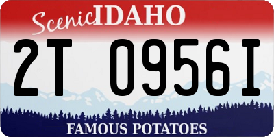 ID license plate 2T0956I