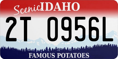 ID license plate 2T0956L