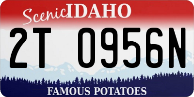 ID license plate 2T0956N