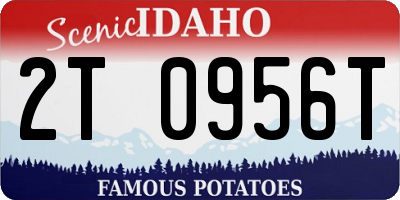ID license plate 2T0956T