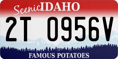 ID license plate 2T0956V