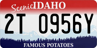 ID license plate 2T0956Y