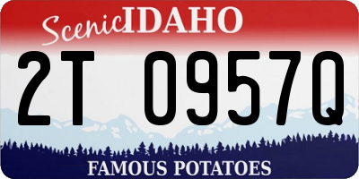 ID license plate 2T0957Q