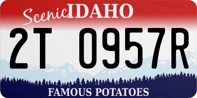 ID license plate 2T0957R