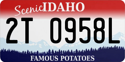ID license plate 2T0958L
