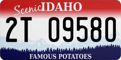 ID license plate 2T0958O