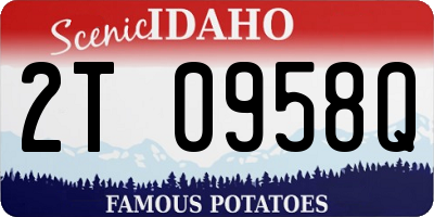 ID license plate 2T0958Q