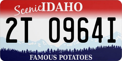 ID license plate 2T0964I