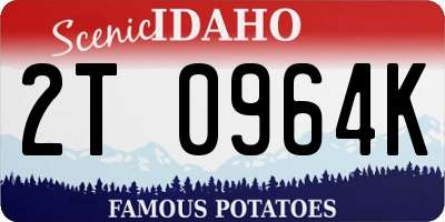 ID license plate 2T0964K