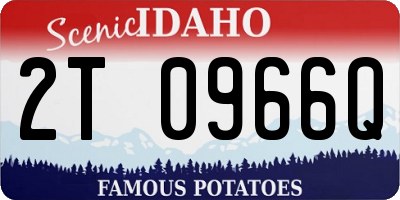 ID license plate 2T0966Q