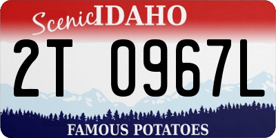 ID license plate 2T0967L