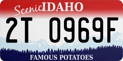 ID license plate 2T0969F